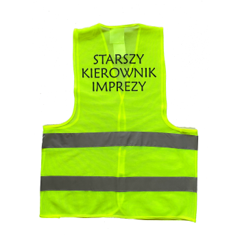 [Km01] Kamizelka odblaskowa STARSZY KIEROWNIK IMPREZY